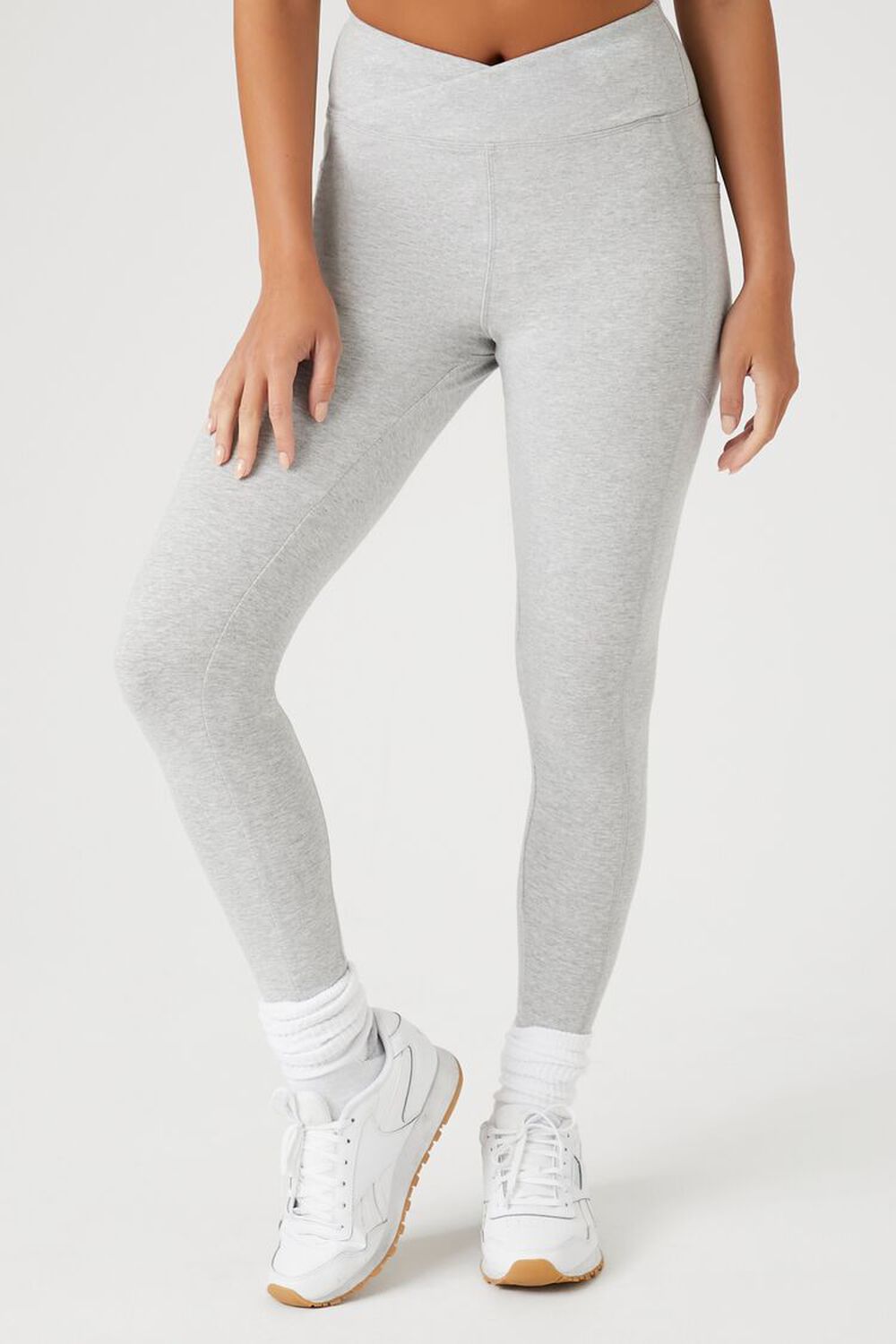 Active Heathered Surplice Leggings